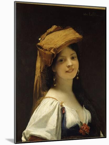 La jeune rieuse-Jules Joseph Lefebvre-Mounted Giclee Print