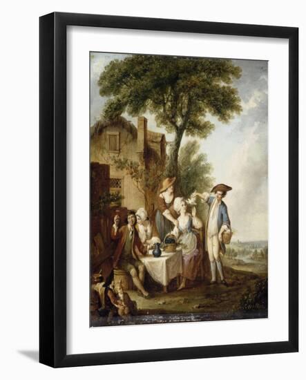 La Jolie colombe-François Louis Joseph Watteau-Framed Giclee Print
