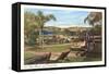 La Jolla Beach and Tennis Club, La Jolla, California-null-Framed Stretched Canvas