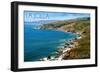 La Jolla, California - Ocean and Rocky Coastline-Lantern Press-Framed Art Print