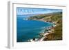 La Jolla, California - Ocean and Rocky Coastline-Lantern Press-Framed Art Print