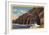 La Jolla, California - View of the Seven Caves-Lantern Press-Framed Art Print