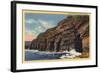 La Jolla, California - View of the Seven Caves-Lantern Press-Framed Art Print