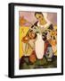 La joueuse de luth-Auguste Macke-Framed Giclee Print