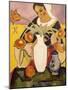 La joueuse de luth-Auguste Macke-Mounted Giclee Print