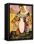 La joueuse de luth-Auguste Macke-Framed Stretched Canvas