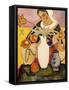 La joueuse de luth-Auguste Macke-Framed Stretched Canvas