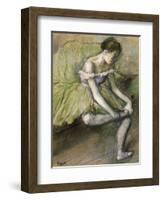 La Jupe Verte, C.1896-Edgar Degas-Framed Giclee Print