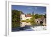 La Laignes River Flowing Through the Village of Les Riceys-Julian Elliott-Framed Photographic Print