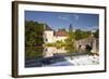 La Laignes River Flowing Through the Village of Les Riceys-Julian Elliott-Framed Photographic Print