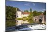 La Laignes River Flowing Through the Village of Les Riceys-Julian Elliott-Mounted Photographic Print