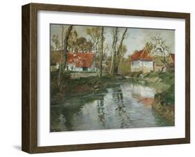 La Laita a Quimperle-Fritz Thaulow-Framed Giclee Print