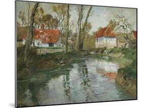 La Laita a Quimperle-Fritz Thaulow-Mounted Giclee Print