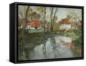 La Laita a Quimperle-Fritz Thaulow-Framed Stretched Canvas