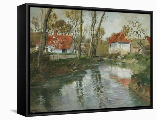 La Laita a Quimperle-Fritz Thaulow-Framed Stretched Canvas