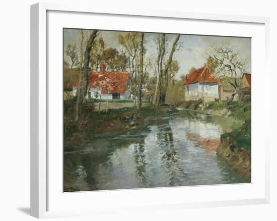 La Laita a Quimperle-Fritz Thaulow-Framed Giclee Print