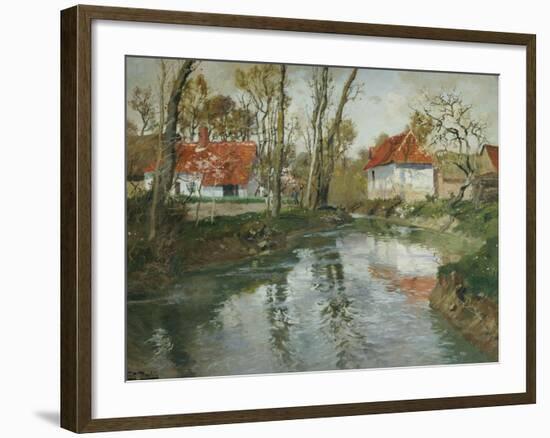 La Laita a Quimperle-Fritz Thaulow-Framed Giclee Print