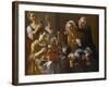 La Lecon De Couture - the Sewing Lesson Par Traversi, Gaspare (1732-1769). Oil on Canvas, Size : 13-Gaspare Traversi-Framed Giclee Print