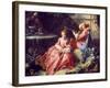 La Lecon De Musique Painting by Francois Boucher (1703-1770). 18Th Century. Paris. Musee Cognacq Ja-Francois Boucher-Framed Giclee Print