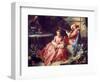 La Lecon De Musique Painting by Francois Boucher (1703-1770). 18Th Century. Paris. Musee Cognacq Ja-Francois Boucher-Framed Giclee Print