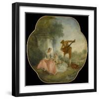 La Leçon de musique-Nicolas Lancret-Framed Giclee Print