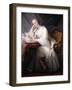 La Lecture (Oil on Canvas)-Charles-francois Hutin-Framed Giclee Print