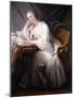 La Lecture (Oil on Canvas)-Charles-francois Hutin-Mounted Giclee Print