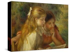 La lecture (The reading) Oil on canvas, 1890-1895 55 x 65.5 cm R.F.1961-70 .-Pierre-Auguste Renoir-Stretched Canvas