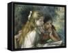 La Lecture-Pierre-Auguste Renoir-Framed Stretched Canvas