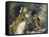 La Lecture-Pierre-Auguste Renoir-Framed Stretched Canvas