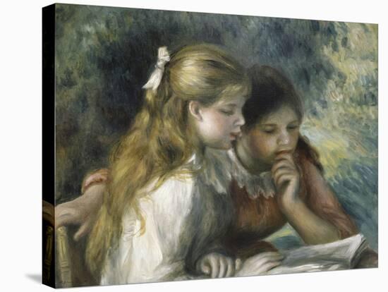 La Lecture-Pierre-Auguste Renoir-Stretched Canvas