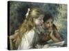 La Lecture-Pierre-Auguste Renoir-Stretched Canvas
