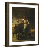 La Lessiveuse-Jean-François Millet-Framed Giclee Print