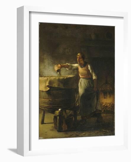 La Lessiveuse-Jean-François Millet-Framed Giclee Print