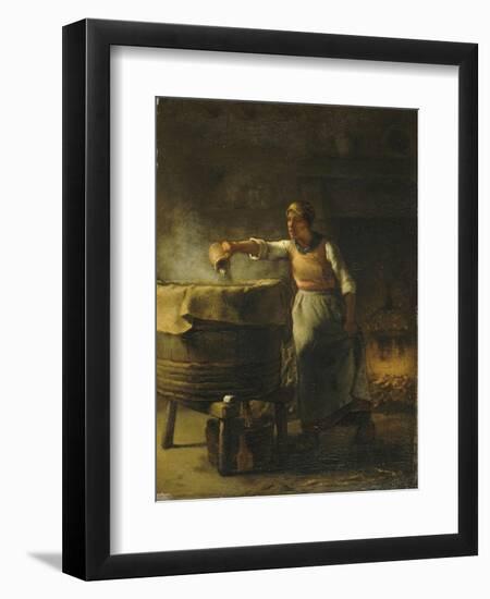 La Lessiveuse-Jean-François Millet-Framed Premium Giclee Print