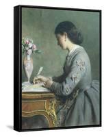 La Lettre-Abraham Solomon-Framed Stretched Canvas