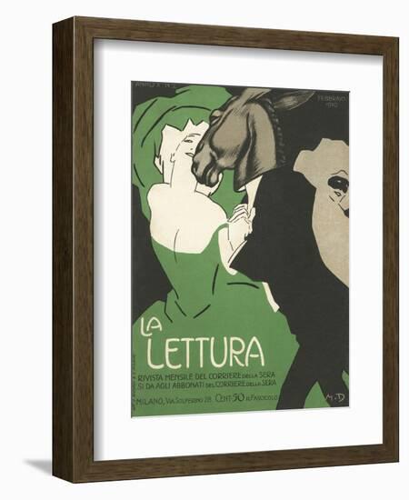 La Lettura Cover-Marchello Dudovich-Framed Giclee Print