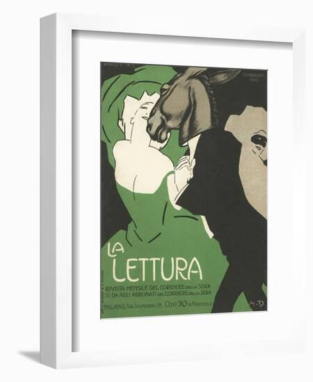 La Lettura Cover-Marchello Dudovich-Framed Giclee Print