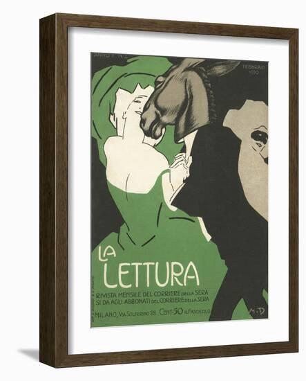 La Lettura Cover-Marchello Dudovich-Framed Giclee Print