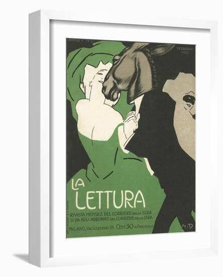 La Lettura Cover-Marchello Dudovich-Framed Giclee Print