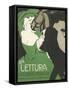 La Lettura Cover-Marchello Dudovich-Framed Stretched Canvas