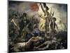 La Liberte Guidant Le Peuple-Eugene Delacroix-Mounted Giclee Print