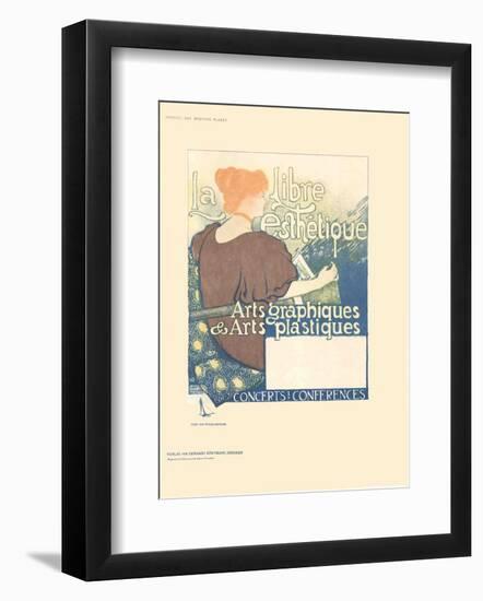 La Libre Esthetique-Théo van Rysselberghe-Framed Collectable Print