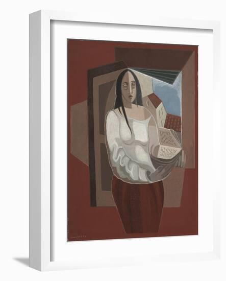 La Liseuse, 1926-Juan Gris-Framed Giclee Print