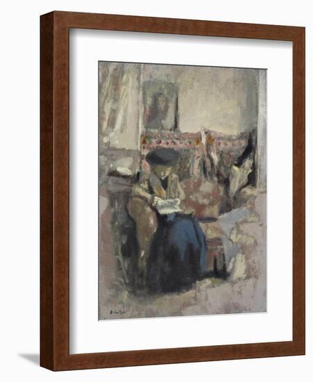 La Liseuse Au Coussin, C.1905-Edouard Vuillard-Framed Giclee Print