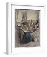 La Liseuse Au Coussin, C.1905-Edouard Vuillard-Framed Giclee Print