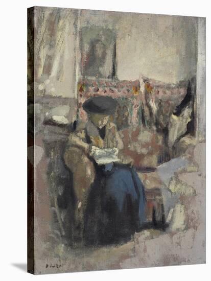 La Liseuse Au Coussin, C.1905-Edouard Vuillard-Stretched Canvas