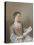La Liseuse Marianne Lavergne-Jean-Etienne Liotard-Stretched Canvas