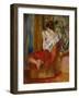 La liseuse-reading woman, around 1900. Oil on canvas, 56 x 46 cm.-Pierre-Auguste Renoir-Framed Giclee Print