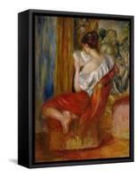 La liseuse-reading woman, around 1900. Oil on canvas, 56 x 46 cm.-Pierre-Auguste Renoir-Framed Stretched Canvas